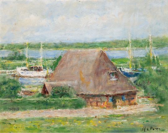 Fischerdorf Gothmund bei Lübeck by Hans Werner Matern, 1906