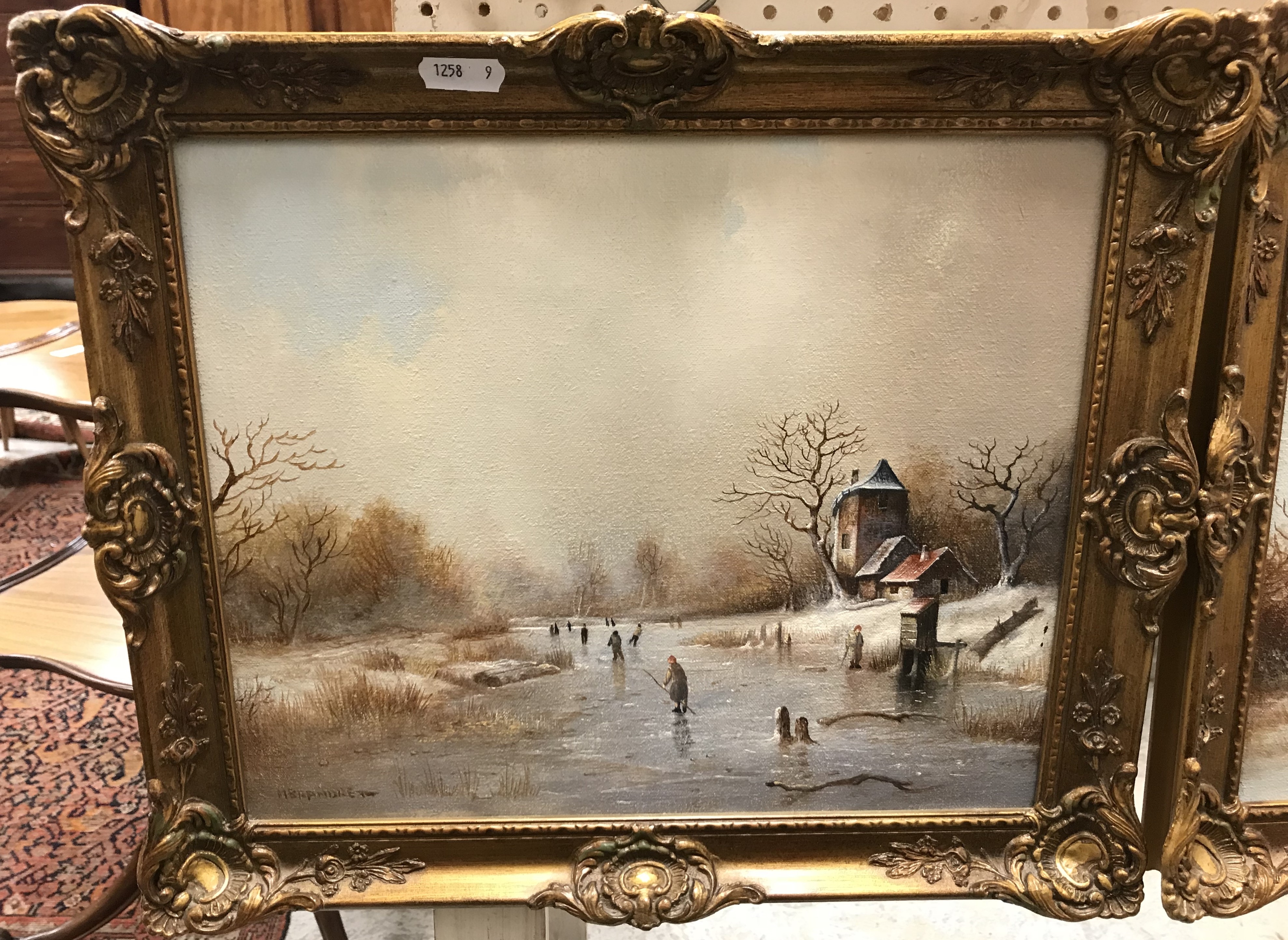 Max Brandrett | Winter scene with figures | MutualArt