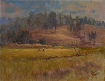 DAVID FOWLER (1924-1971) - Golfers on the Green - David Fowler