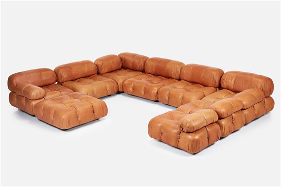 Nine-part 'Camaleonda' sectional sofa by Mario Bellini, circa 1970