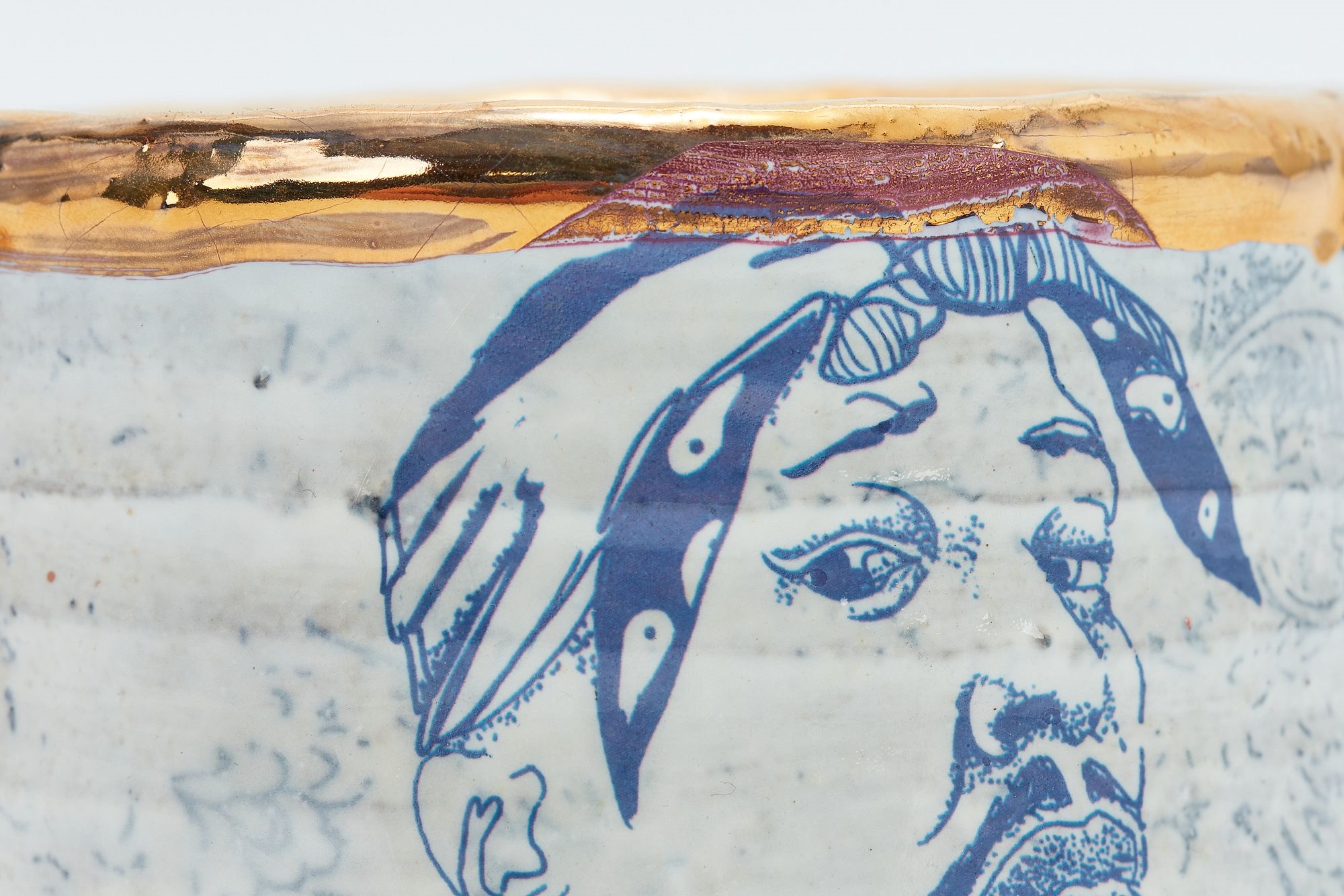 Artwork by Roberto Lugo, 2Pac Trigger Handle' mug, Made of Glazed stoneware