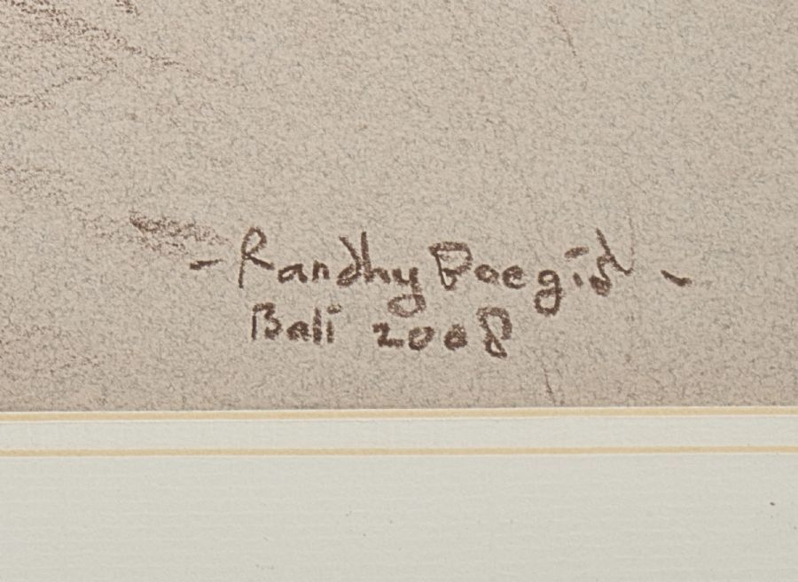 Artwork by Randhy Boegis, Minding the little one, Made of MIXED MEDIA