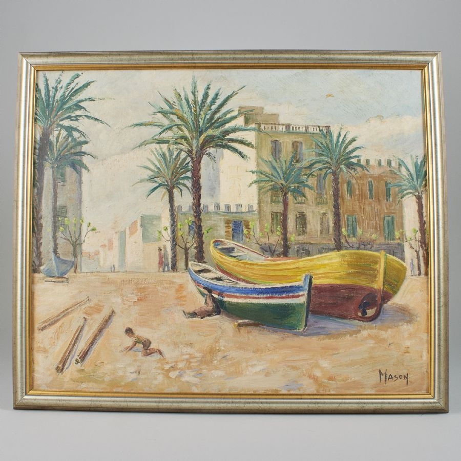 Artwork by Mats Mason, Sweden. "Vårsöndag, Made of Oil on canvas