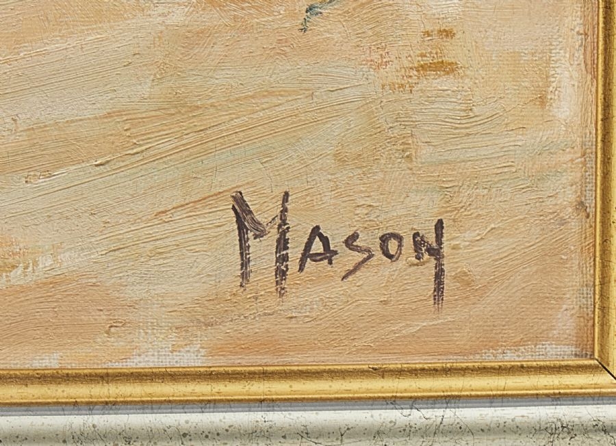 Artwork by Mats Mason, Sweden. "Vårsöndag, Made of Oil on canvas