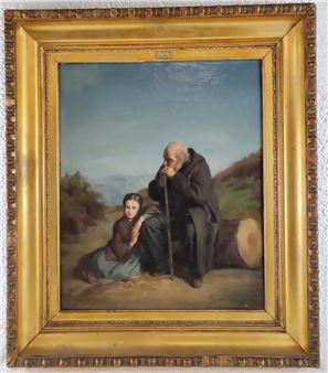 VIRGINIE BENOIT " Berger et jeune fille - Virginie Benoit Dignac