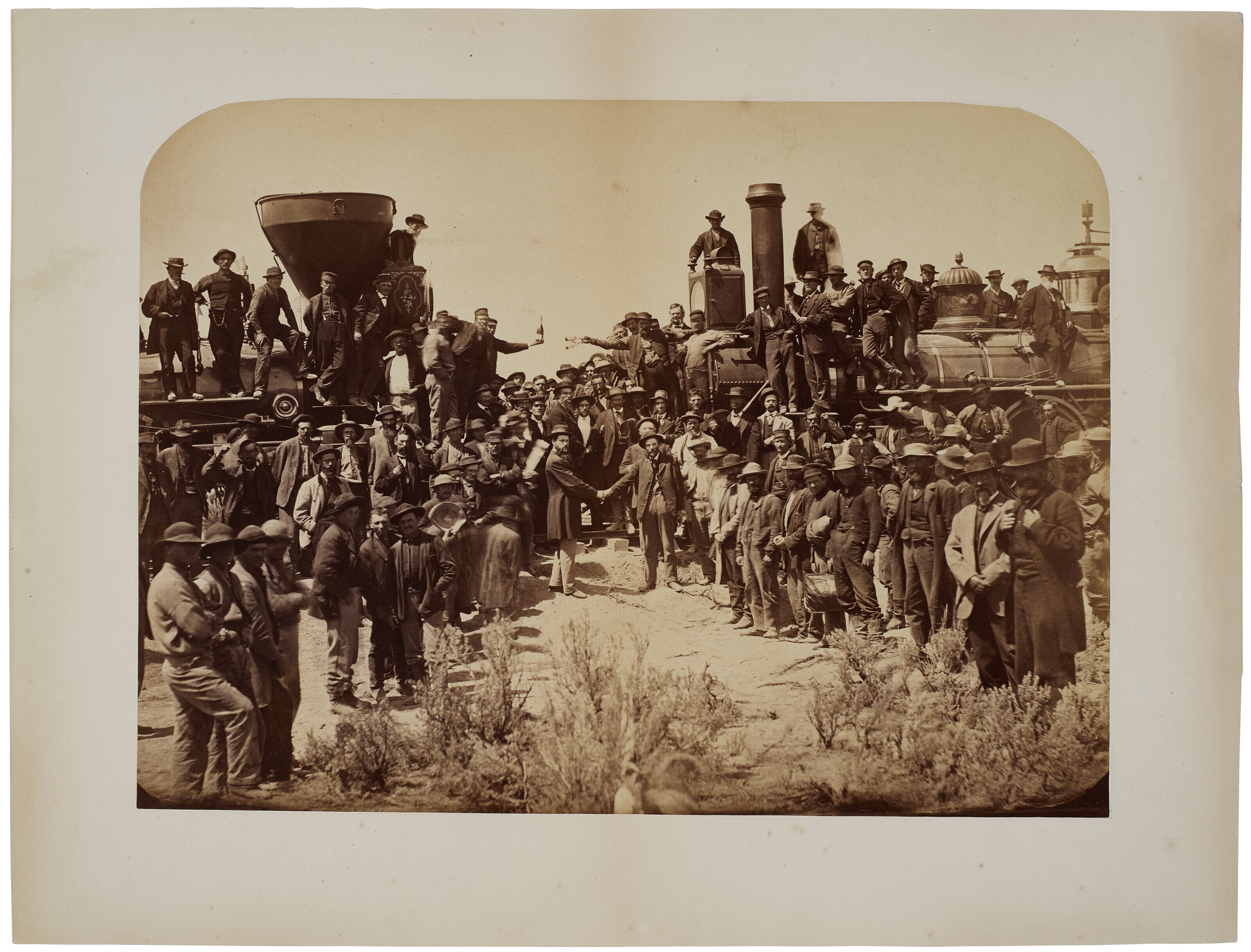 Andrew Joseph Russell | Golden Spike Ceremony, Promontory Point, Utah ...