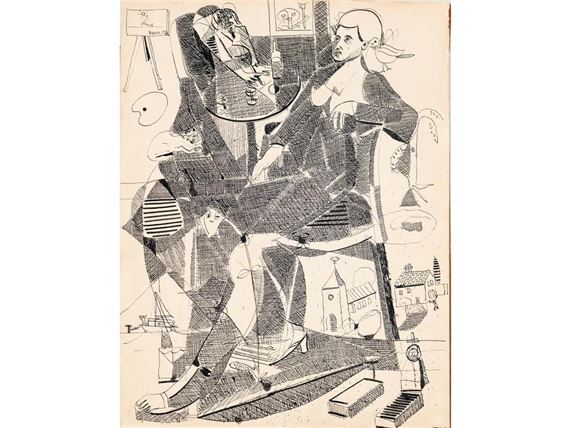 Femme assise by Adrien Seguin, 1972