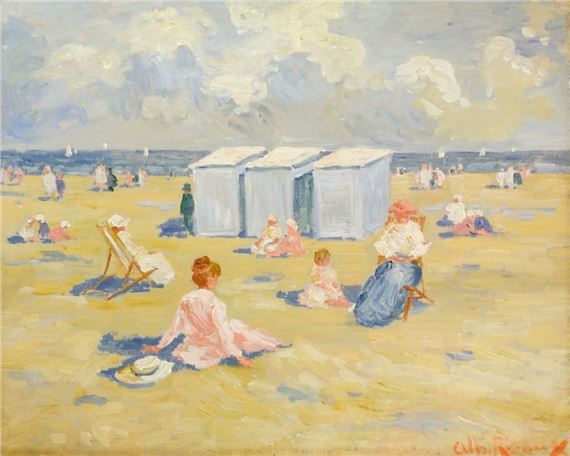 Albert Rigaux | Strandszene | MutualArt