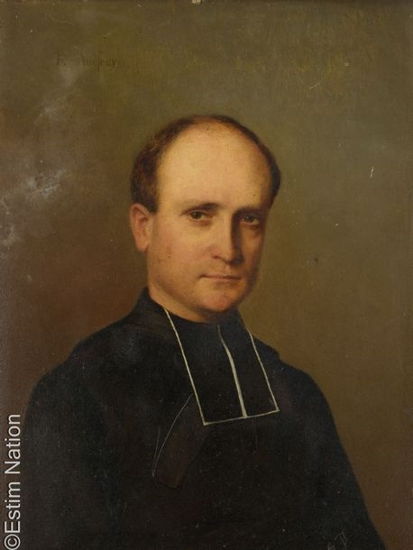Artwork by Etienne Audfray, Portrait of a clergyman, Made of Oil on panel