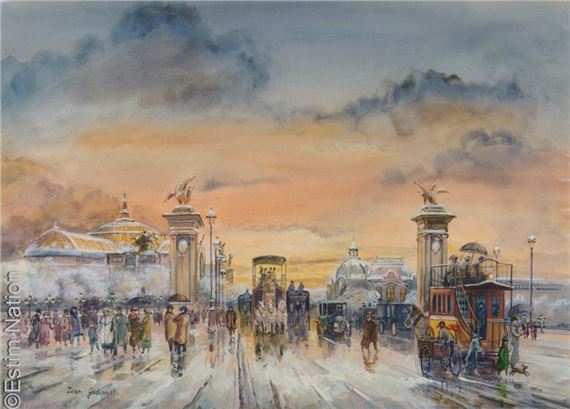 Léon GODINNET (1925 - 1989) Paris by Léon Godinnet