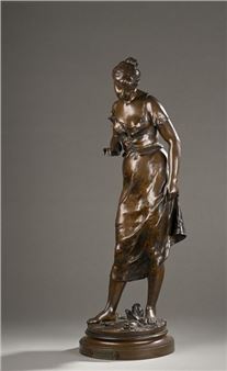 CARLIER Émile, 1849-1927 Candor bronze with... - Lot 48 - Rossini - Emile Joseph Nestor Carlier