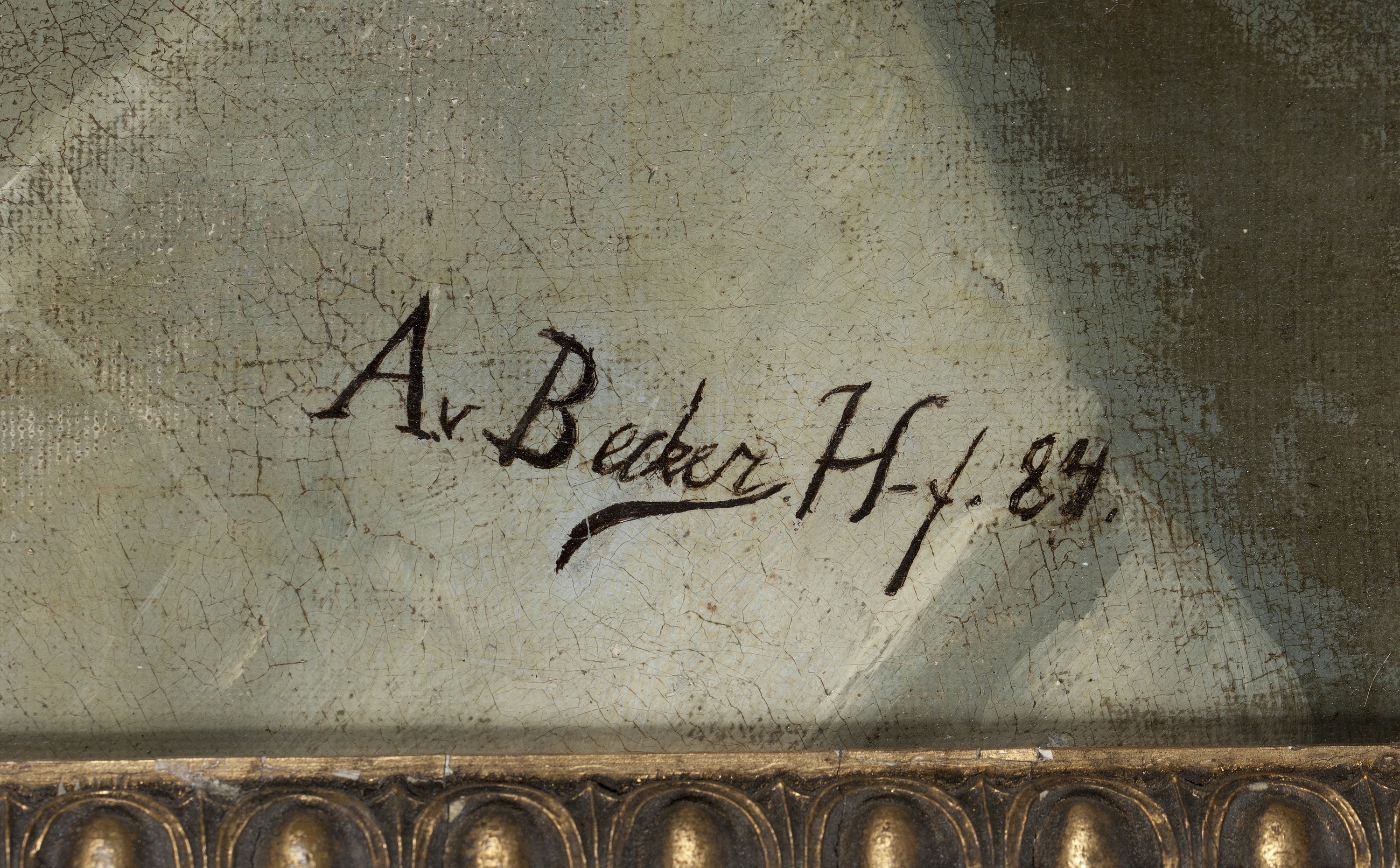 Artwork by Adolf von Becker, Still life with fish, Made of Oil on canvas