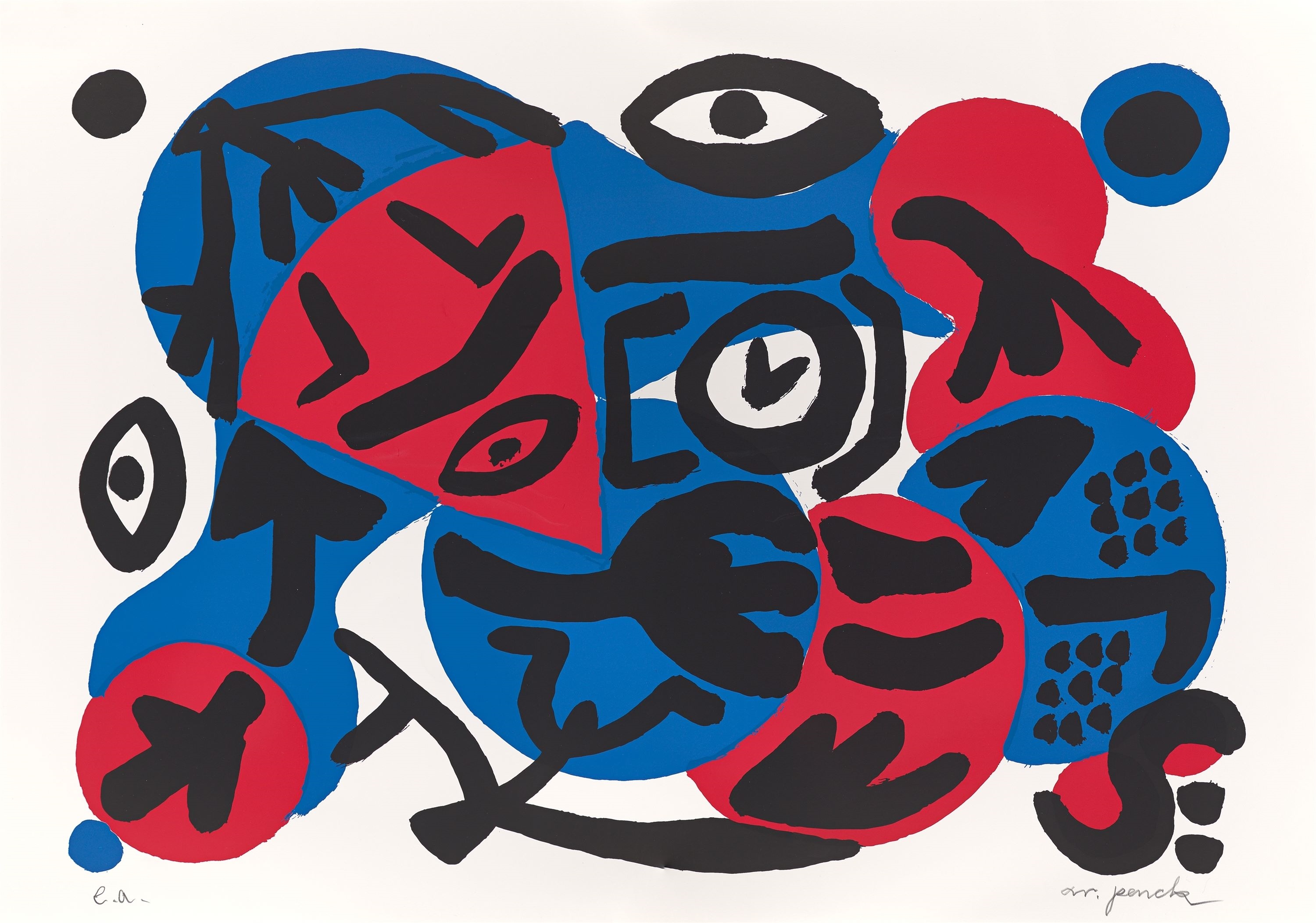 A.R. Penck | Der Schritt a yx2 3 (1990s) | MutualArt