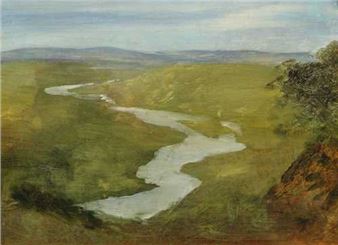 Study of a river landscape - Hans Thoma