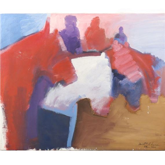 Darrell L. Anderson | abstract with horses, 2003 (2003) | MutualArt