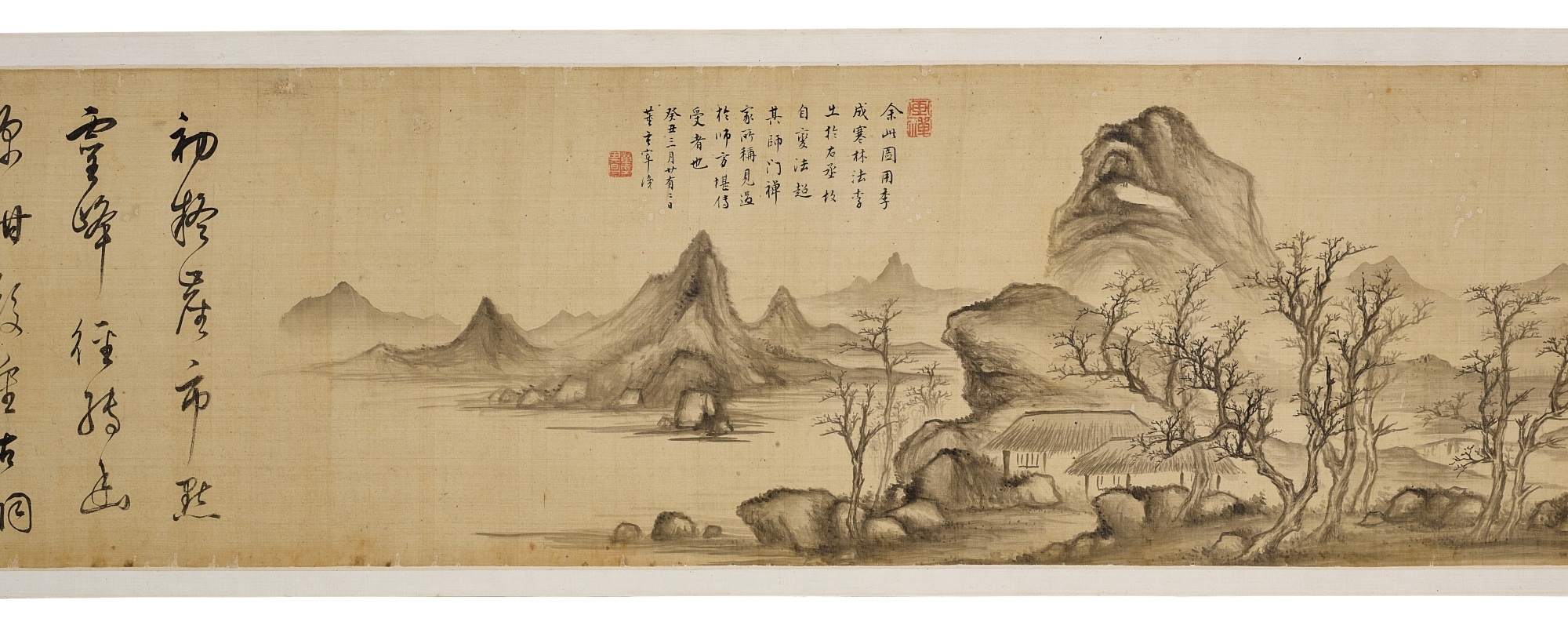 Dong Qichang | Winter Landscape in the Style of Li Cheng and Three ...
