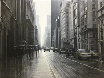 Alexei Butirskiy  Mix Media On Linen - Alexei Butirskiy