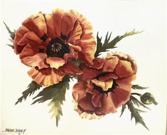 Barbara Ann Burnett Watercolor On Paper - Barbara Ann Burnett