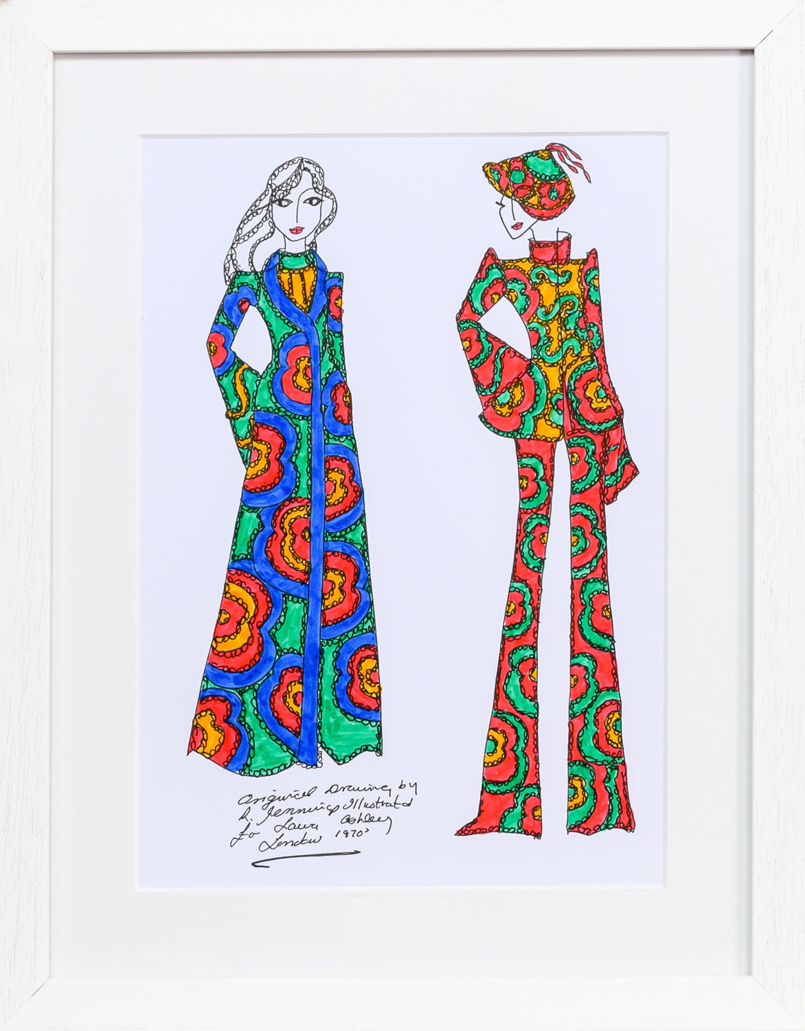 Roz Jennings | TWO ORIGINAL ILLUSTRATIONS OF DESIGNS FOR LAURA ASHLEY ...