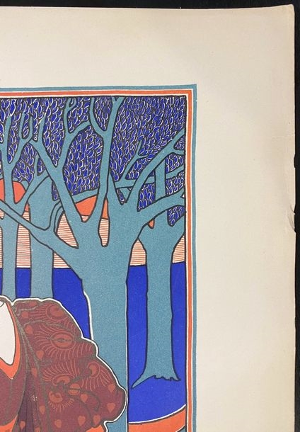 Louis Rhead | Woman with Peacock | MutualArt