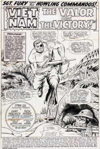 Sgt. Fury Annual #3 Splash Page 1 Original Art (Marvel, 1967) - Dick Ayers