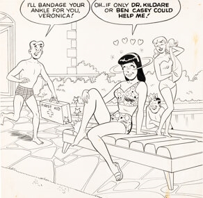 Samm Jughead Schwartz | Archie #131 Cover Original Art (Archie, 1962 ...