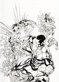 Green Lantern Corps #9 Cover Original Art (DC, 2012) - Rosa Hanna Scott