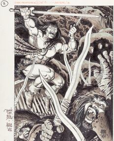 Savage Sword of Conan #64 Pin-Up Page 48 Original Art (Marvel, 1981) - Alex Toth