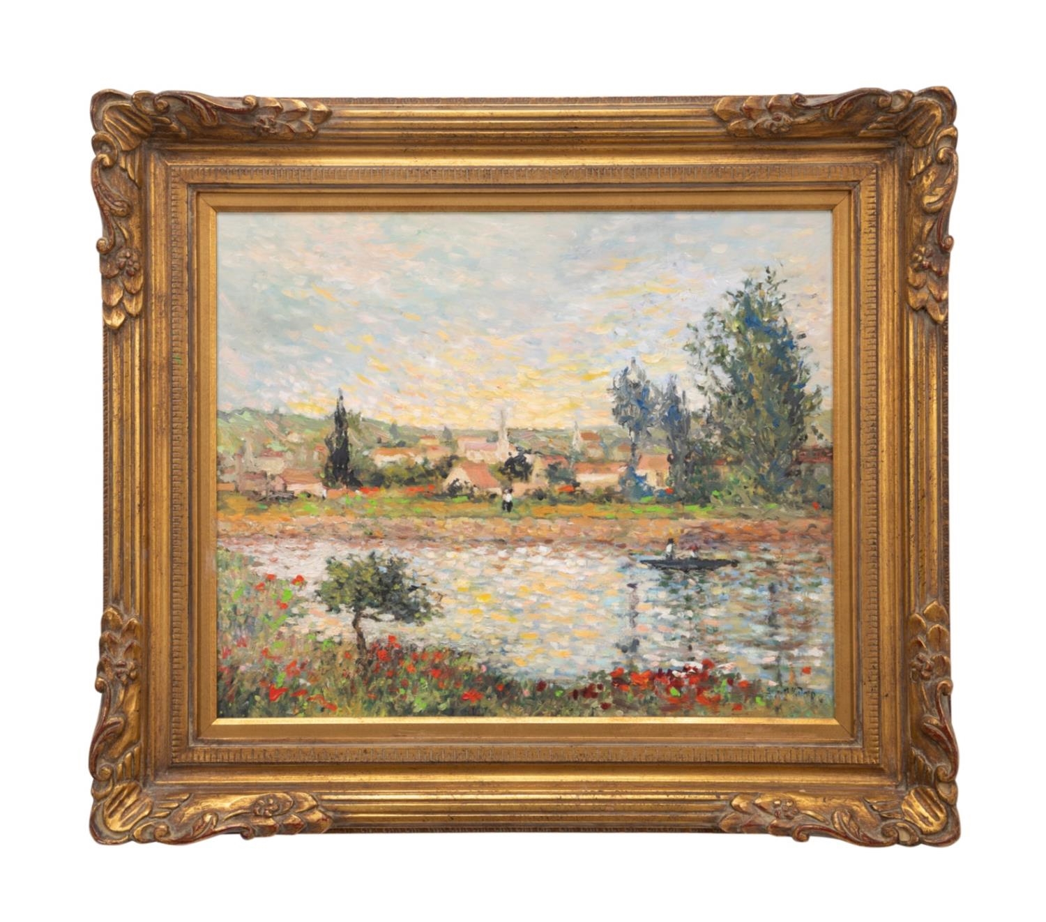 Artwork by Margaret Kutner, MARGARET KUTNER IMPRESSIONIST LANDSCAPE O/C, Made of oil on canvas