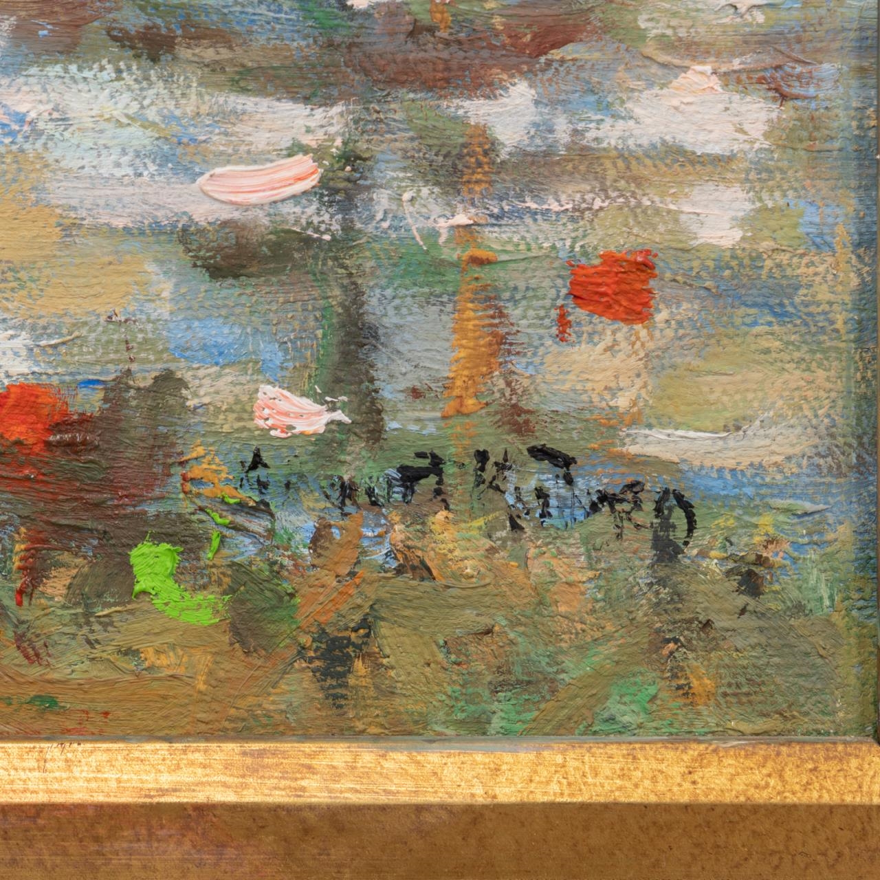 Artwork by Margaret Kutner, MARGARET KUTNER IMPRESSIONIST LANDSCAPE O/C, Made of oil on canvas