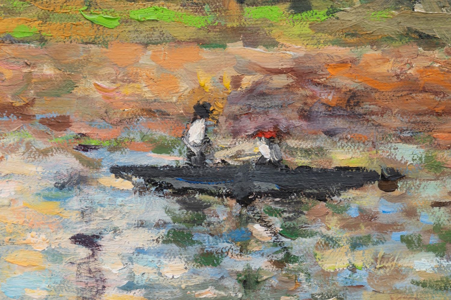 Artwork by Margaret Kutner, MARGARET KUTNER IMPRESSIONIST LANDSCAPE O/C, Made of oil on canvas