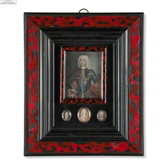 Portrait présumé d'Hendrich Schumacher (1735-1765) en armure - Cornelius Hoyer