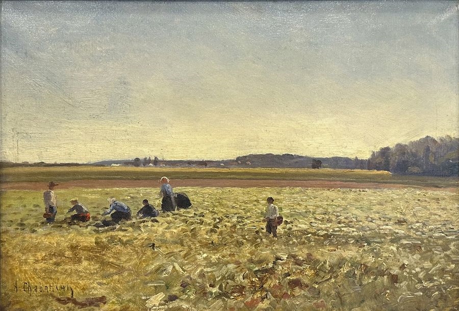 Arsène CHABANIAN (1864-1949) Bundling wheat Oil... - Lot 9 - Steffen’s Enchères Rambouillet by Arséne Chabanian