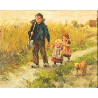 Met vader op pad - Eduard van Bommel