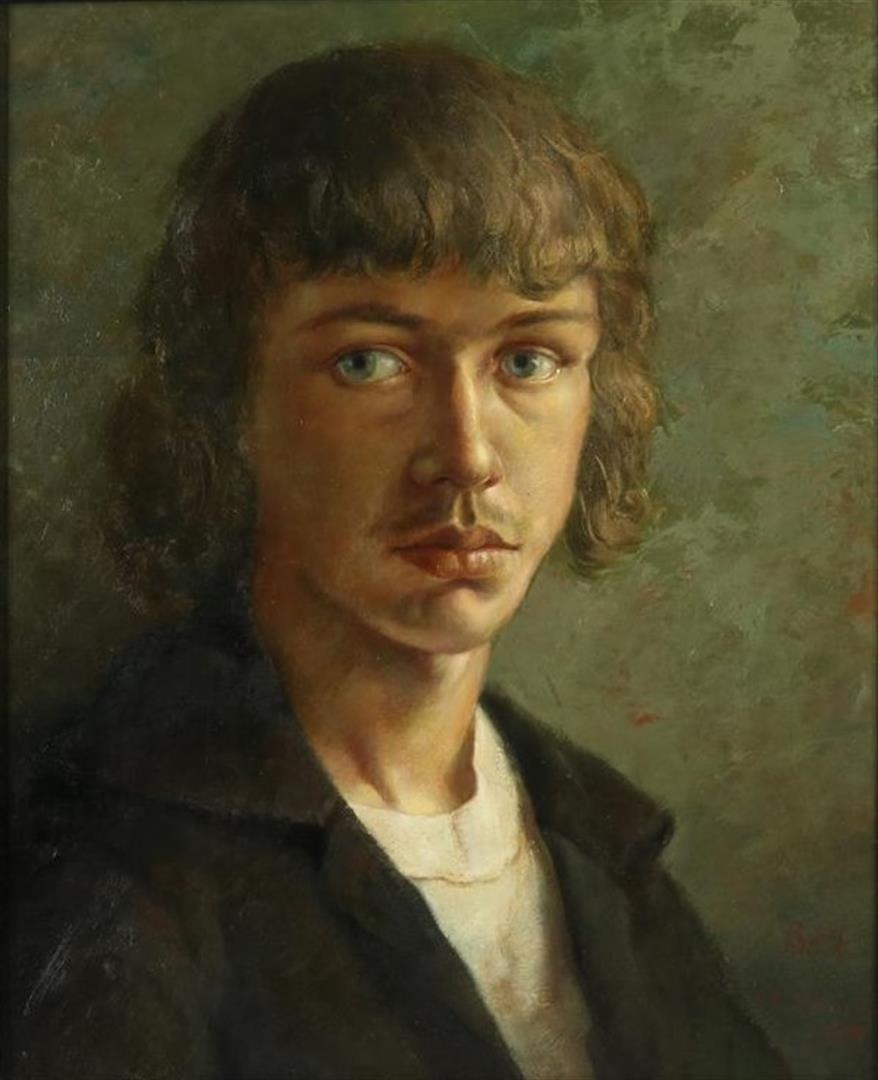 Portrait of a young man by Henk Helmantel, 1978