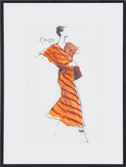 Mats Gustafson | Modeteckning, Kenzo (80) | MutualArt