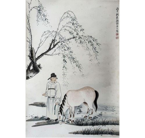 Figure and Horse - Zhang Shan