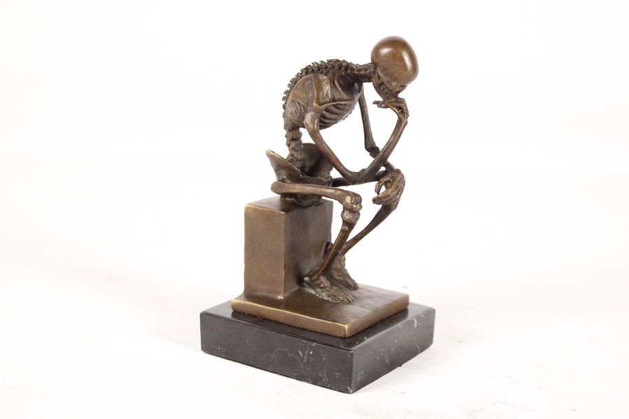 Milo Martin | Vanity depicting a skeleton in reflection | MutualArt