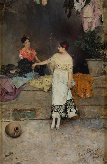 "Vendedora de paños" by Luis Jiménez y Aranda