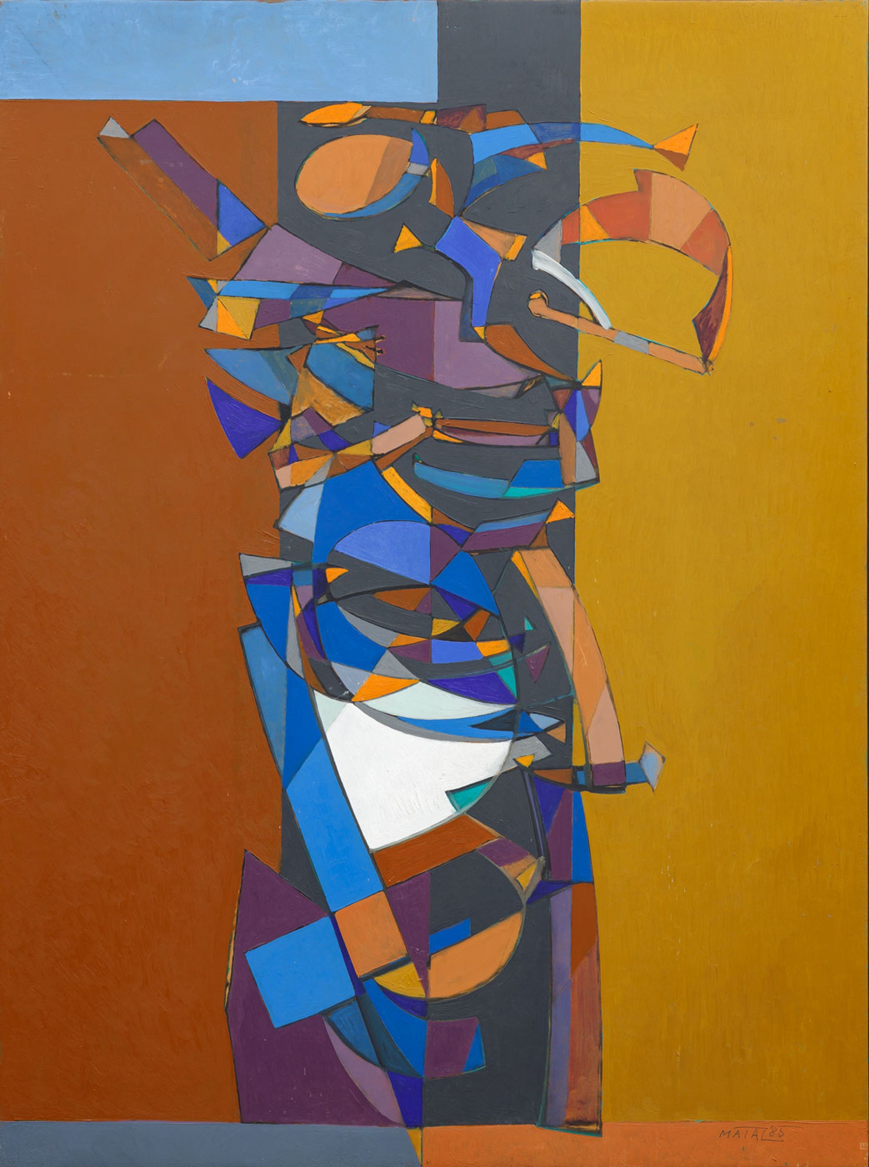 Bohumír Matal | Figure in a Confined Space (1985) | MutualArt