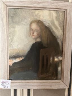 Young seated girl, 2011 - Pauline Buffin