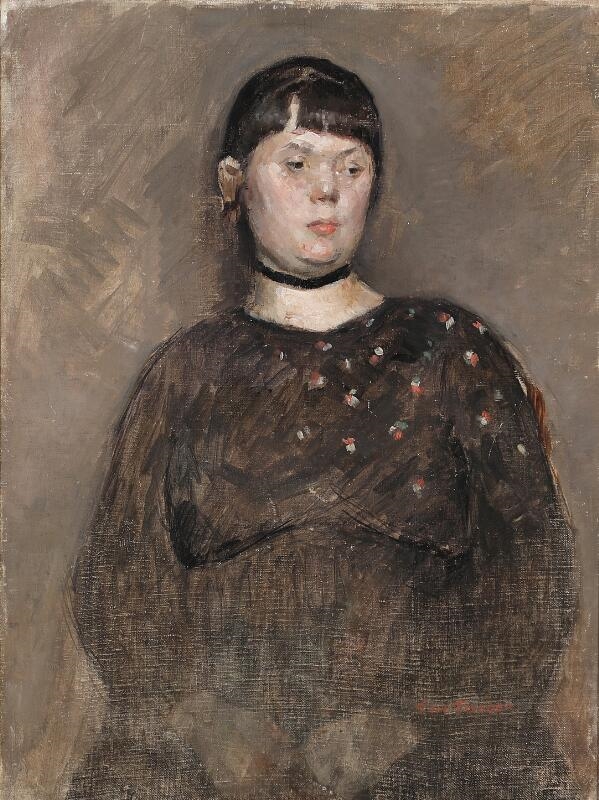 Artwork by Carl Fischer, Figurstudie, Made of Oil on canvas