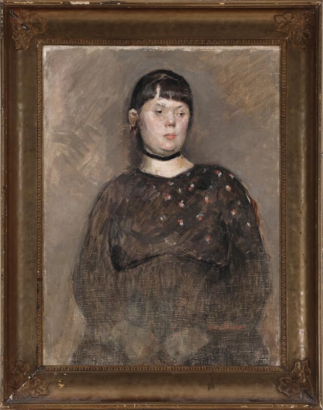 Artwork by Carl Fischer, Figurstudie, Made of Oil on canvas