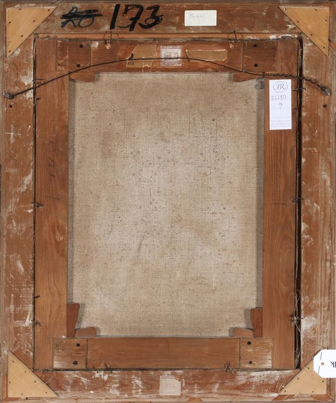 Artwork by Carl Fischer, Figurstudie, Made of Oil on canvas