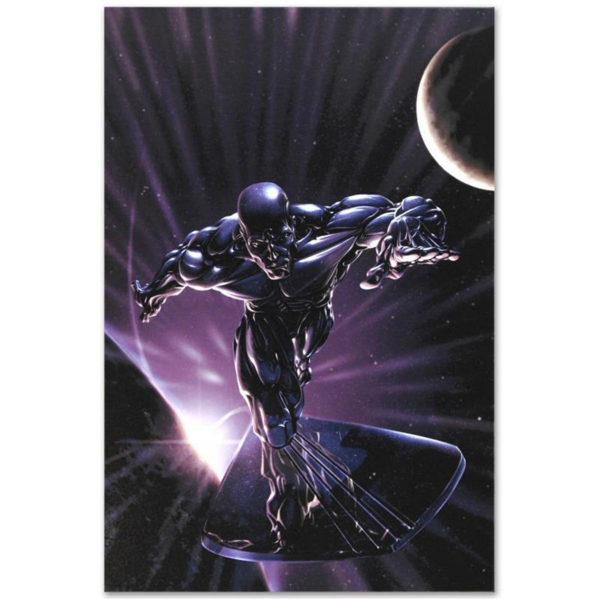 Artwork by Clayton Crain, Silver Surfer #10, Made of Giclee on Canvas