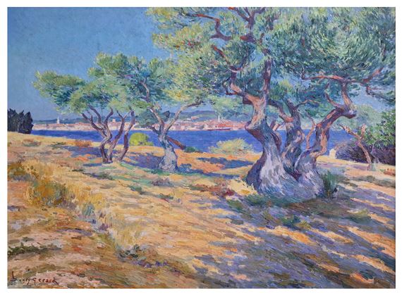 Les oliviers au printemps dans le Var by Henri Paul Gérard