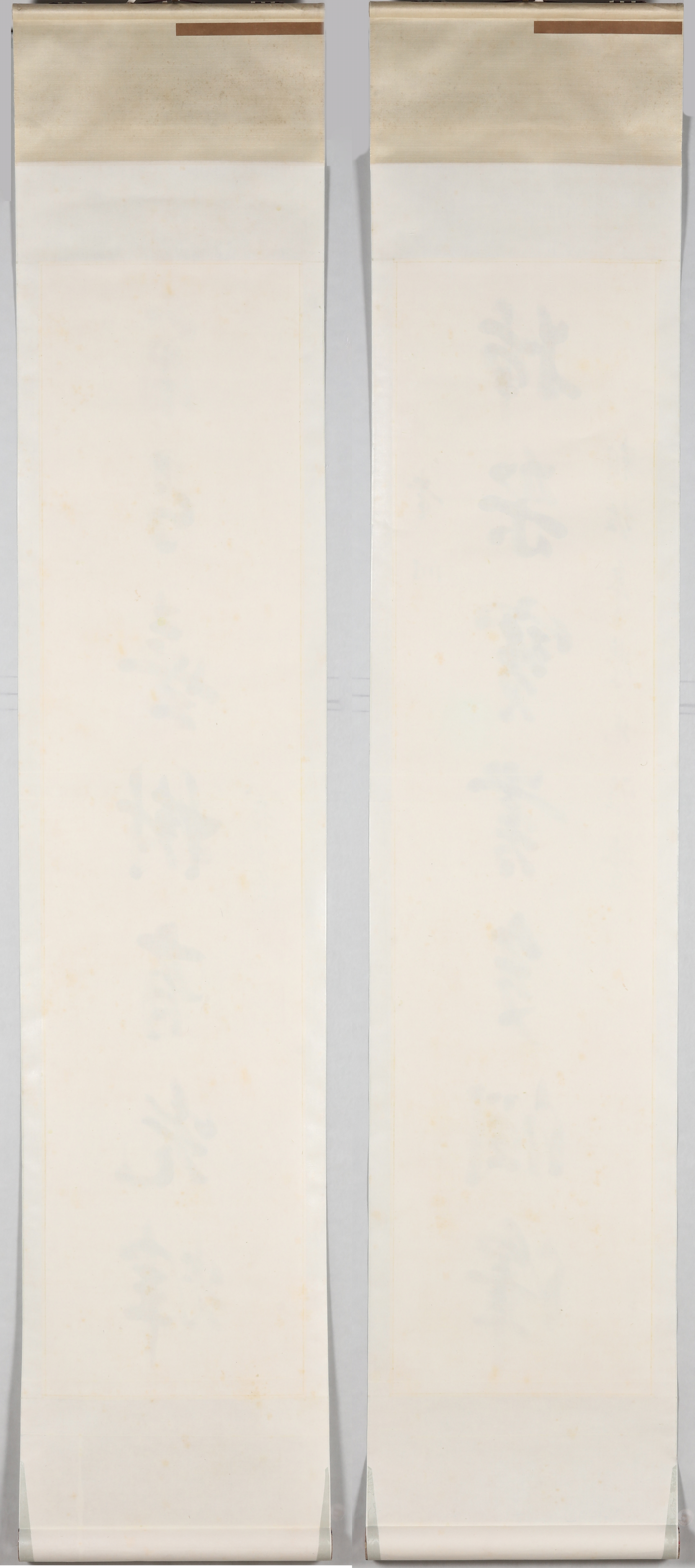 Weng Fanggang | SEVEN-CHARACTER CALLIGRAPHIC COUPLET IN RUNNING SCRIPT ...