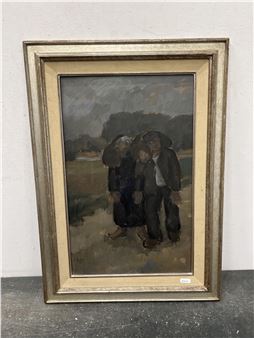 Couple de paysans - Roger Vercruysse