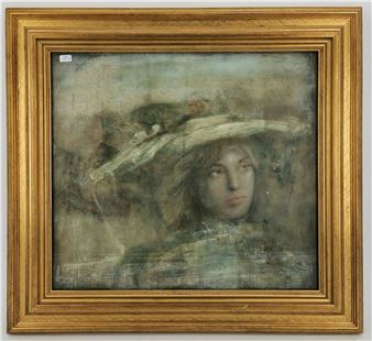 "Junge Frau mit Hut" - Mersad Berber