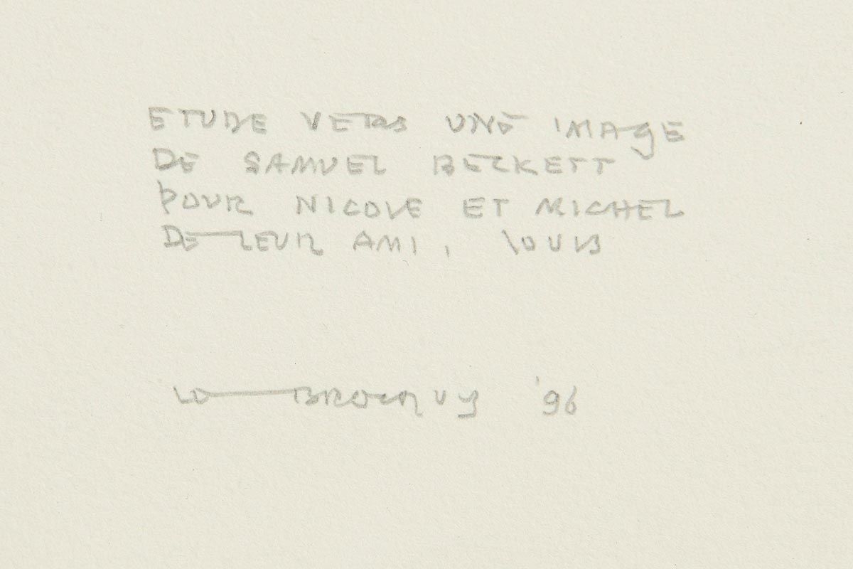 Louis Le Brocquy | Study Towards the Image of Samuel Beckett (1996 ...
